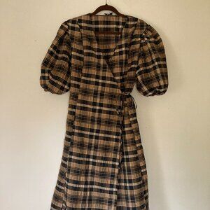 Wray Baz Dress — Terrier Plaid (Size M)